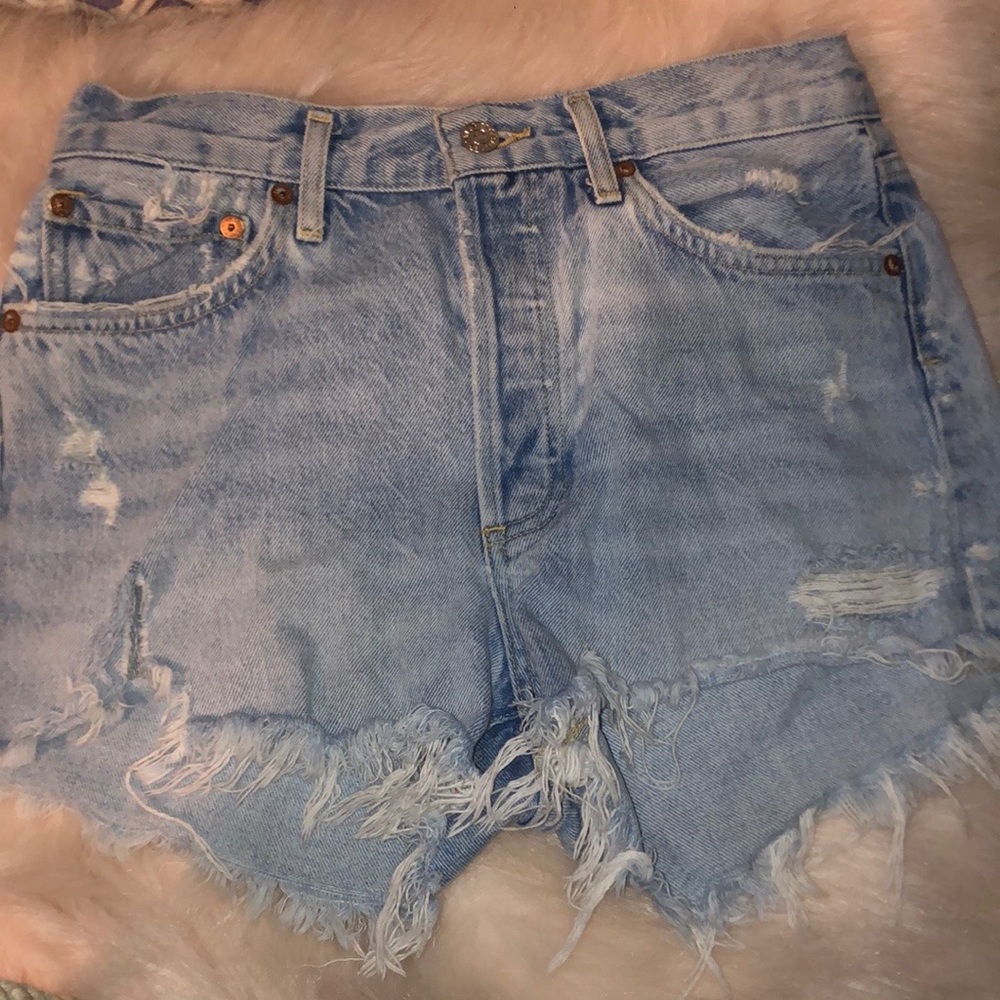 Agoldge Distressed Denim Shorts